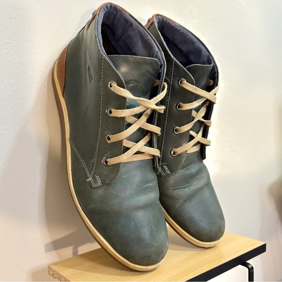 VELEZ Green & Cognac Columbian Leather Chukka Boots Size 11 - Picture 9 of 15